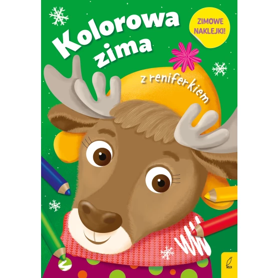 Książka Kolorowa zima z reniferkiem Praca zbiorowa