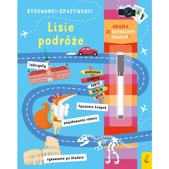 Książka Rysowanki-zmazywanki ze ścieralnym flamstrem. Lisie podróże Praca zbiorowa
