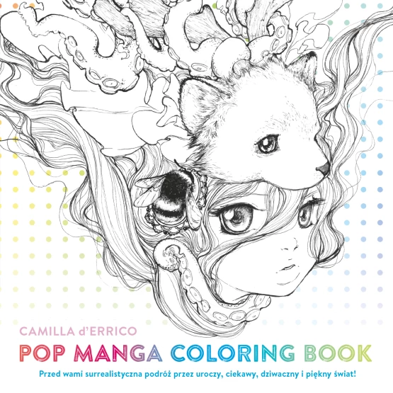 Książka Pop manga coloring book Camilla D'Errico