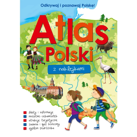 Książka Atlas Polski z naklejkami praca zbiorowa