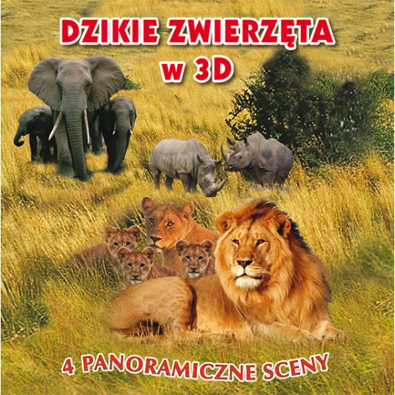 Książka Dzikie zwierzęta w 3D Praca zbiorowa