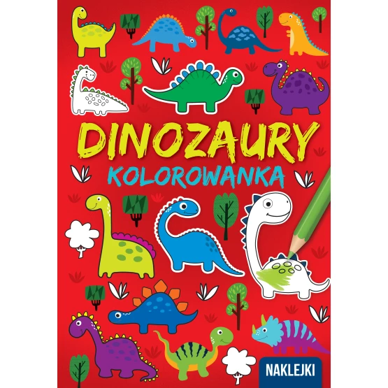Książka Kolorowanka A4. Dinozaury praca zbiorowa