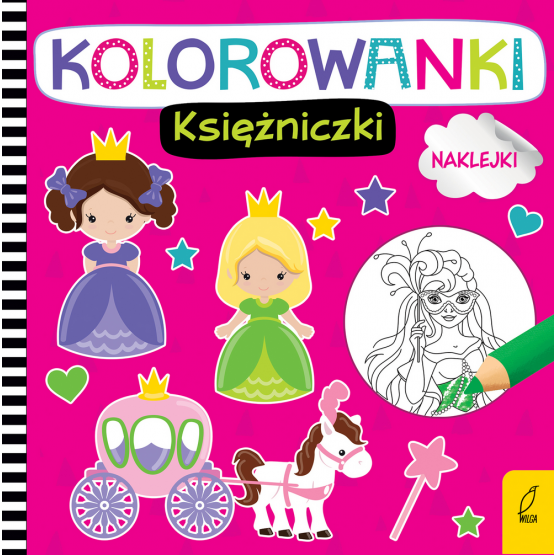 Kolorowanki Z Naklejkami Ksiezniczki Praca Zbiorowa 4 19 Zl