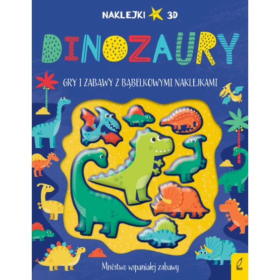 Książka Wypukłe naklejki. Dinozaury Praca zbiorowa