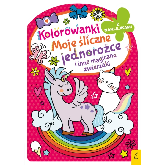 Książka Kolorowanka z wykrojnikiem. Moje śliczne jednorożce i inne magiczne zwierzaki Praca zbiorowa