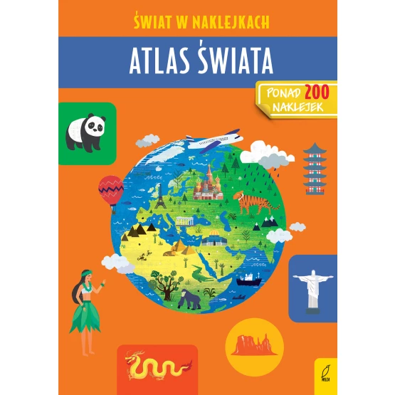 Książka Atlas świata. Świat w naklejkach Patrycja Zarawska