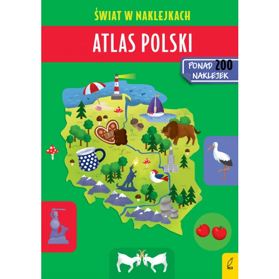 Książka Atlas Polski. Świat w naklejkach Patrycja Zarawska