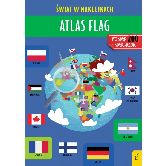 Książka Atlas flag. Świat w naklejkach Patrycja Zarawska