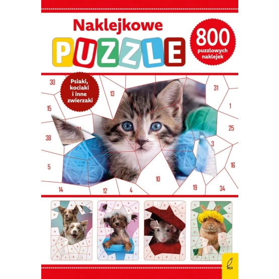Książka Psiaki, kociaki i inne zwierzaki. Naklejkowe puzzle praca zbiorowa