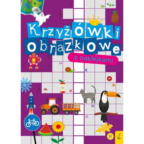 Książka Krzyżówki obrazkowe z naklejkami Praca zbiorowa
