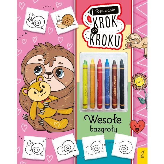 Książka Rysowanie krok po kroku z kredkami. Wesołe bazgroły Ewelina Protasewicz