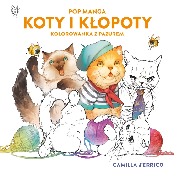 Książka Pop manga. Koty i kłopoty. Kolorowanka z pazurem Camilla D'Errico