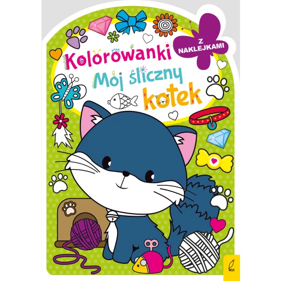 Książka Kolorowanka z wykrojnikiem. Mój śliczny kotek Praca zbiorowa