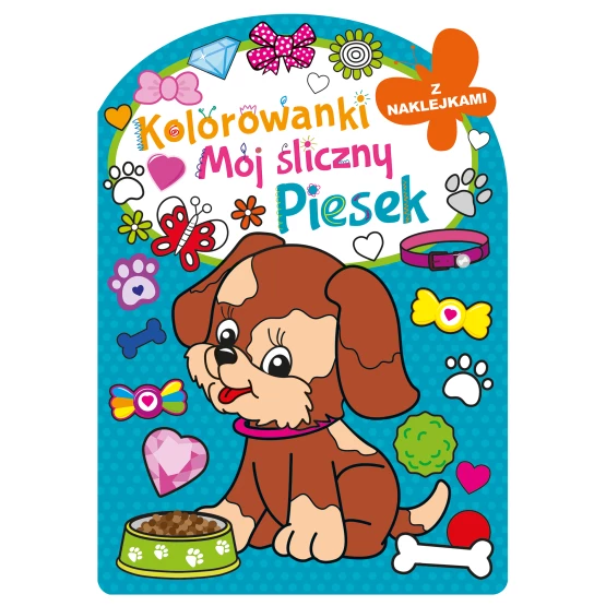 Książka Kolorowanka z wykrojnikiem. Mój śliczny piesek Praca zbiorowa