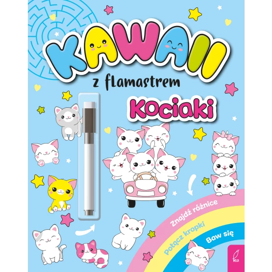 Książka Kawaii z flamastrem. Kociaki Patrycja Klempas