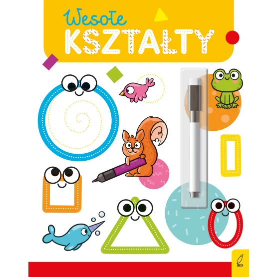 Książka Wesoła nauka. Wesołe kształty. Flamaster suchościeralny Ewelina Protasewicz