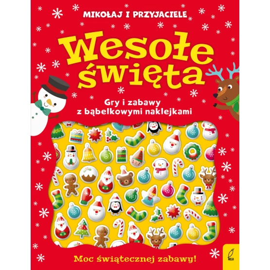 Książka Wypukłe naklejki. Wesołe święta Praca zbiorowa