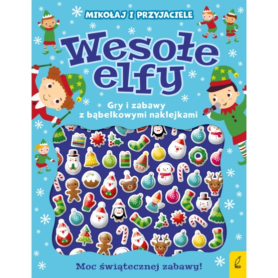 Książka Wypukłe naklejki. Wesołe elfy Praca zbiorowa