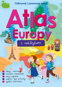 Atlas Europy z naklejkami