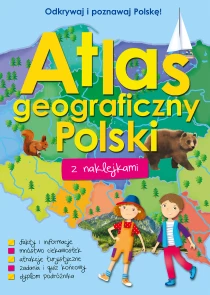 Atlas geograficzny Polski z naklejkami
