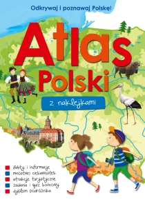 praca zbiorowa Atlas Polski z naklejkami