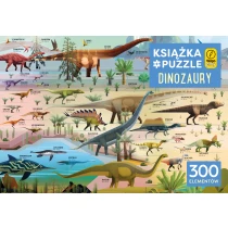 Książka i puzzle. Dinozaury