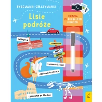 Praca zbiorowa Rysowanki-zmazywanki ze ścieralnym flamstrem. Lisie podróże