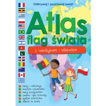 Praca zbiorowa Atlas flag świata z naklejkami i plakatem