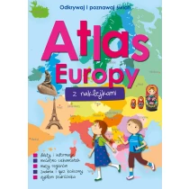 praca zbiorowa Atlas Europy z naklejkami