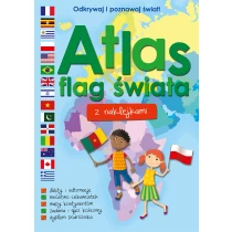Atlas flag świata z naklejkami