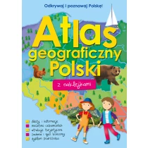 praca zbiorowa Atlas geograficzny Polski z naklejkami