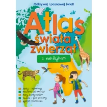 Atlas świata zwierząt z naklejkami