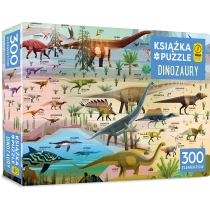 Dinozaury. Puzzle 300 elementów + książka 