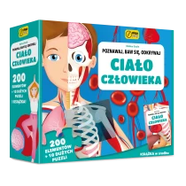 Praca zbiorowa Poznawaj, baw się, odkrywaj. Ciało człowieka. Puzzle 200 elem. + książka