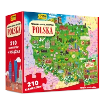 Irena Trevisan Poznawaj, baw się, odkrywaj. Polska. Puzzle 210 elem. + książka