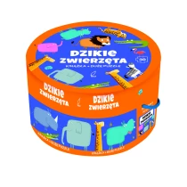 Praca zbiorowa Na okrągło. Dzikie zwierzęta. Duże puzzle + książka