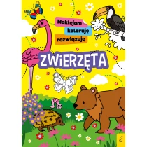 Praca zbiorowa Naklejam, koloruję, rozwiązuję. Zwierzęta