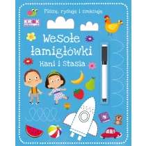 praca zbiorowa Krok po kroku. Wesołe łamigłówki Hani i Stasia