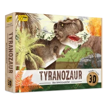 Tyranozaur. Puzzle 3D + książka