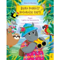 Biuro podróży nosorożki Papti. Papti i góra na horyzoncie