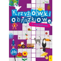 Praca zbiorowa Krzyżówki obrazkowe z naklejkami