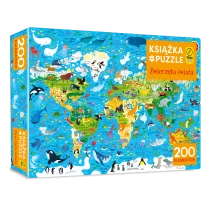 Kirsteen Robson Sam Smith Zwierzęta świata. Puzzle 200 elementów + książka