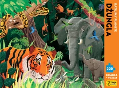 Dżungla. Puzzle 220 elementów + książka